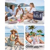 BAGSMART Beach Bag for Women, Mesh Tote Bags with Zipper, Sandproof Vacation Essentials with Cooler for Swim Cruise Pool(Green)