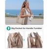 BAGSMART Boxy Tote Bag for Women, Crossbody Work Bag with Zipper(Dim Gray)