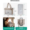 BAGSMART Diaper Bag Tote Puffer Baby Bag Lightweight for Travel, Work(Coffee)