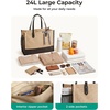 BAGSMART Personalized DIY Tote Bag for Women, 20.6L/24L Shoulder Handbag(Dalmatian Spot)