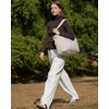 BAGSMART Puffy Tote Bag for Women, Lightweight Work Tote Handbag(Beige)