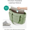 BAGSMART Puffy Tote Bag for Women, Lightweight Work Tote Handbag(Green)