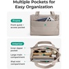 BAGSMART Small Tote Bag for Women, Work Teacher Bag with Zipper Closure(Classic)
