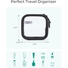 BAGSMART TSA-Approved Toiletry Bag, Large Opening Clear Makeup Bag with Handle, Quart Sized Travel Toiletry Bag, Carry-On Airline Compliant for Men and Women (Black)(Blush Pink)