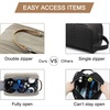 BAGSMART Toiletry Bag for Men, Canvas Travel Toiletry Organizer Dopp Kit Water-resistant Shaving Bag for Toiletries Accessories,Grey-Medium(Beige)