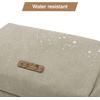 BAGSMART Toiletry Bag for Men, Canvas Travel Toiletry Organizer Dopp Kit Water-resistant Shaving Bag for Toiletries Accessories,Grey-Medium(Beige)