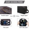 BAGSMART Toiletry Bag for Men, Canvas Travel Toiletry Organizer Dopp Kit Water-resistant Shaving Bag for Toiletries Accessories,Grey-Medium(Grey)