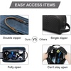 BAGSMART Toiletry Bag for Men, Canvas Travel Toiletry Organizer Dopp Kit Water-resistant Shaving Bag for Toiletries Accessories,Grey-Medium(Navy Blue)