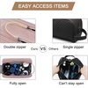 BAGSMART Toiletry Bag for Men, Canvas Travel Toiletry Organizer Dopp Kit Water-resistant Shaving Bag for Toiletries Accessories,Grey-Medium(Pink)