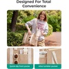 BAGSMART Tote Bag for Women, Personalized Teacher Appreciation Gifts(Jute Leopard Straps)