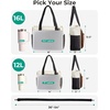 BAGSMART Tote Bag for Women, Puffy Laptop Work College Shoulder Handbag(Brown)