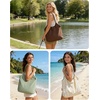 BAGSMART Tote Bag for Women, Travel Tote Beach Bag with Zipper for Gym(Forest Green)