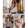 BAGSMART Tote Bag for Women, Travel Tote Beach Bag with Zipper for Gym(Spotted Pattern)