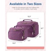 BAGSMART Travel Toiletry Bag for Women, Cosmetic Bag Makeup Bag Organizer with Handle, Travel Bag for Toiletries, Travel Accessories, Full Sized Container(Purple)