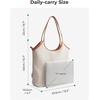 BAGSMRT Corduroy Tote Bag for Women with Zipper Casual Shoulder Bag(Forest Green)