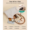 BAGSMRT Corduroy Tote Bag for Women with Zipper Casual Shoulder Bag(Olive Green)
