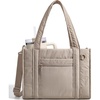 BAGSMART Boxy Tote Bag for Women, Crossbody Work Bag with Zipper(Camel)