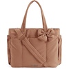 BAGSMART Crush Bow Tote Bag for Women, Puffer Travel Work Yoga Laptop Bag(Autumn Leaf)