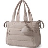 BAGSMART Diaper Bag Tote, Hospital Bag for Labor Delivery Travel Baby Tote(Camel)