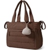 BAGSMART Diaper Bag Tote, Hospital Bag for Labor Delivery Travel Baby Tote(Coffee)