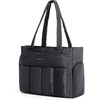 BAGSMART Puffer Tote Bag for Women, 21L/26L Work Tote Shoulder Handbag(Black-2)