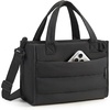 BAGSMART Small Tote Bag for Women, Work Teacher Bag with Zipper Closure(Classic)