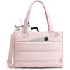 BAGSMART Small Tote Bag for Women, Work Teacher Bag with Zipper Closure(Pink)