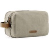 BAGSMART Toiletry Bag for Men, Canvas Travel Toiletry Organizer Dopp Kit Water-resistant Shaving Bag for Toiletries Accessories,Grey-Medium(Beige)