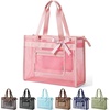 BAGSMART Tote Bag for Women, Personalized Teacher Appreciation Gifts(Mesh Baby Pink)