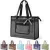 BAGSMART Tote Bag for Women, Personalized Teacher Appreciation Gifts(Mesh Black)
