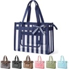 BAGSMART Tote Bag for Women, Personalized Teacher Appreciation Gifts(Mesh Navy Blue)