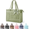 BAGSMART Tote Bag for Women, Personalized Teacher Appreciation Gifts(Mesh Sage Green)