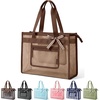 BAGSMART Tote Bag for Women, Personalized Teacher Appreciation Gifts(Mesh Tan Brown)