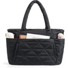 BAGSMART Tote Bag for Women, Puffer Tote Bag for Work Large Shoulder Bag(B-black)