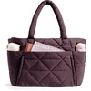 BAGSMART Tote Bag for Women, Puffer Tote Bag for Work Large Shoulder Bag(Crimson Purple)