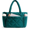 BAGSMART Tote Bag for Women, Puffer Tote Bag for Work Large Shoulder Bag(New Green)