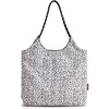 BAGSMART Tote Bag for Women, Travel Tote Beach Bag with Zipper for Gym(Spotted Pattern)