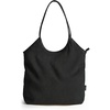 BAGSMRT Corduroy Tote Bag for Women with Zipper Casual Shoulder Bag(Black)