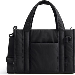 BAGSMART Boxy Tote Bag for Women, Crossbody Work Bag with Zipper(Classic)