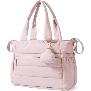 BAGSMART Diaper Bag Tote, Hospital Bag for Labor Delivery Travel Baby Tote(Baby Pink)