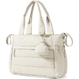 BAGSMART Diaper Bag Tote, Hospital Bag for Labor Delivery Travel Baby Tote(Beige)