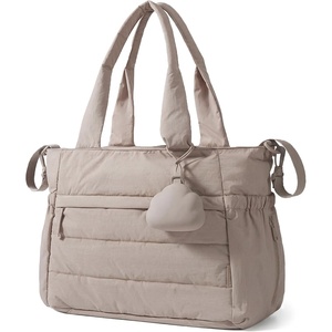 BAGSMART Diaper Bag Tote, Hospital Bag for Labor Delivery Travel Baby Tote(Camel)