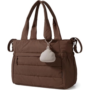 BAGSMART Diaper Bag Tote, Hospital Bag for Labor Delivery Travel Baby Tote(Coffee)