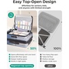 BAGSMART 20″ Expandable Top-Opening Carry-On, Double Spinner, TSA, Purple(Blue)