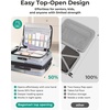 BAGSMART 20″ Expandable Top-Opening Carry-On, Double Spinner, TSA, Purple(Sage Green)
