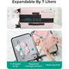 BAGSMART 20″ Spinner Carry-On, PC Hardside Expandable, TSA Lock, Pink(BlackPink)