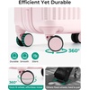 BAGSMART 20″ Spinner Carry-On, PC Hardside Expandable, TSA Lock, Pink(Pink)