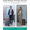 BAGSMART Carry On Luggage 22x14x9 Airline Approved, Expandable Suitcase with Wheels, Pink Lavender(Grey)