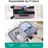 BAGSMART Carry On Luggage 22x14x9 Airline Approved, Expandable Suitcase with Wheels, Pink Lavender(Pink Lavender)