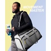 BAGSMART Gym Bag, 31L Sports Travel Duffle Bag With Shoe Compartment, Waterproof Gym Duffel Bag for Men&Women Travel, Carry On Weekender Workout Bag, Grey